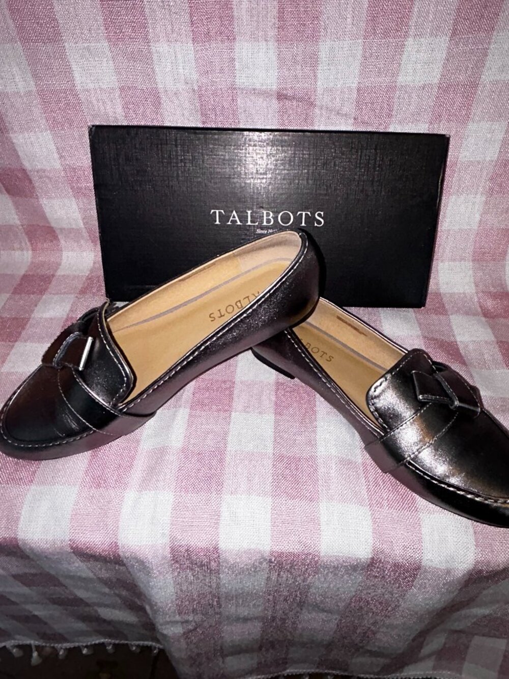 Talbots Ryan Knot Loafers โ Gunmetal โ Size 9M โ Used